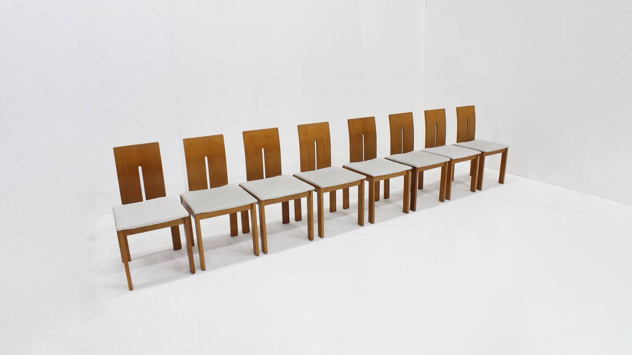 Vintage Italian dining room chairs set of 8