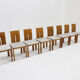 Vintage Italian dining room chairs set of 8
