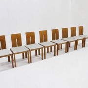Vintage Italian dining room chairs set of 8