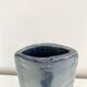 Covered pot in glazed stoneware signed