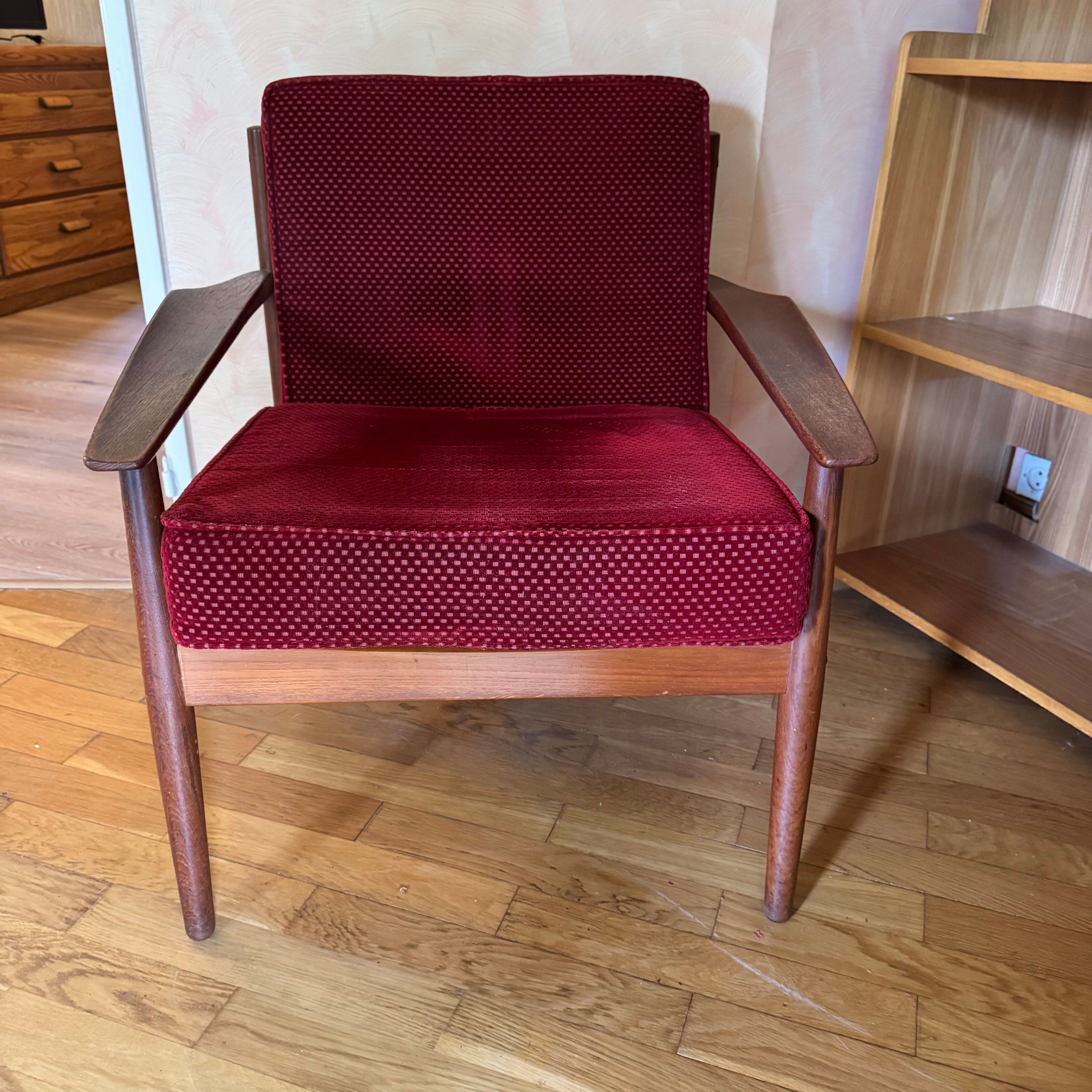 Sofa set with armchair and pouf by Arne Vodder for Glostrup.