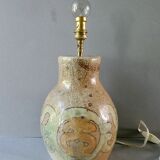 Ceramic lamp foot by Jean Claude Monange, 60s-70s