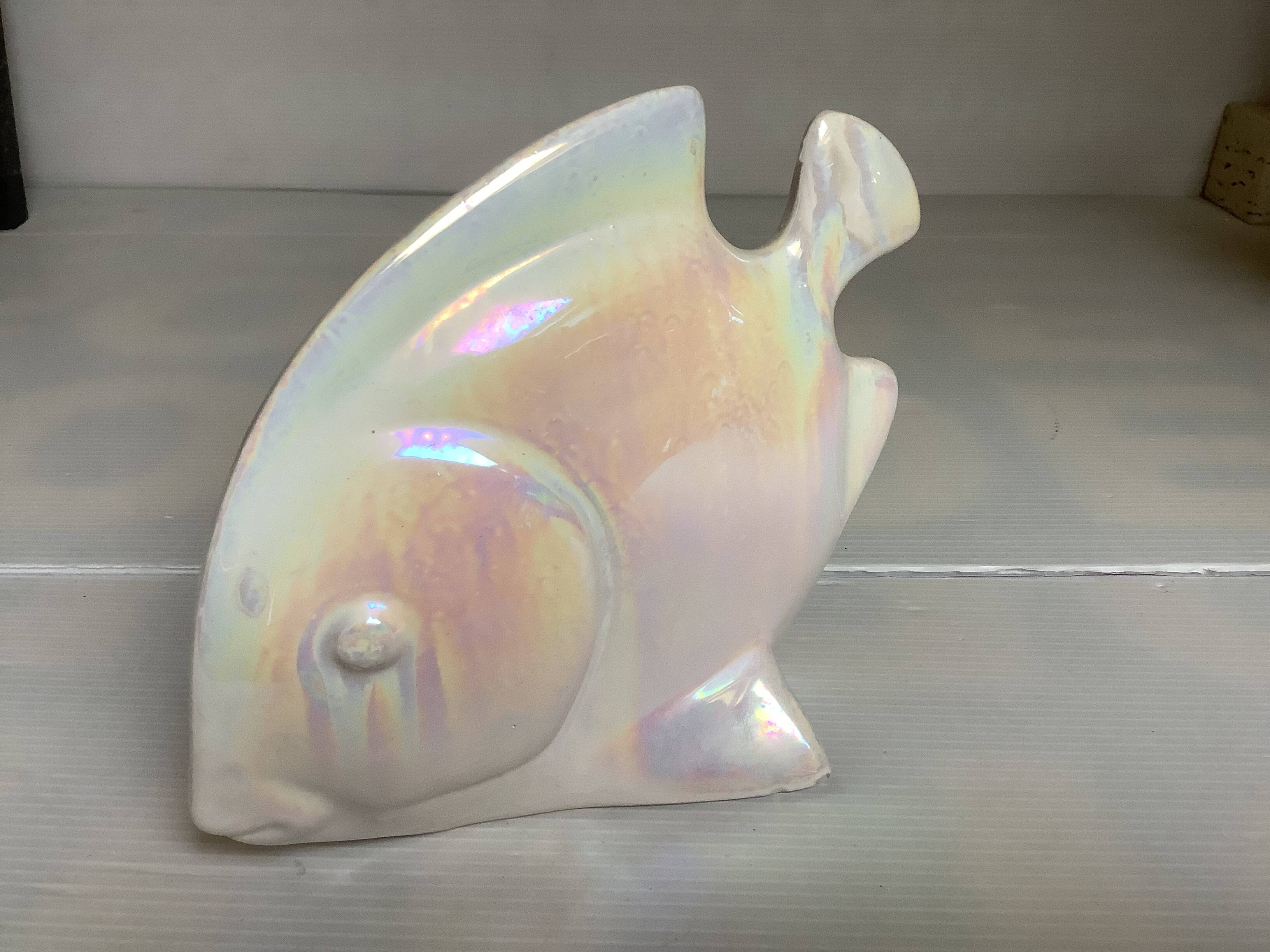 Iridescent white fish