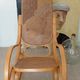 Vintage Curved Wood and Cane Rocking Chair - Thonet Style No. 1
