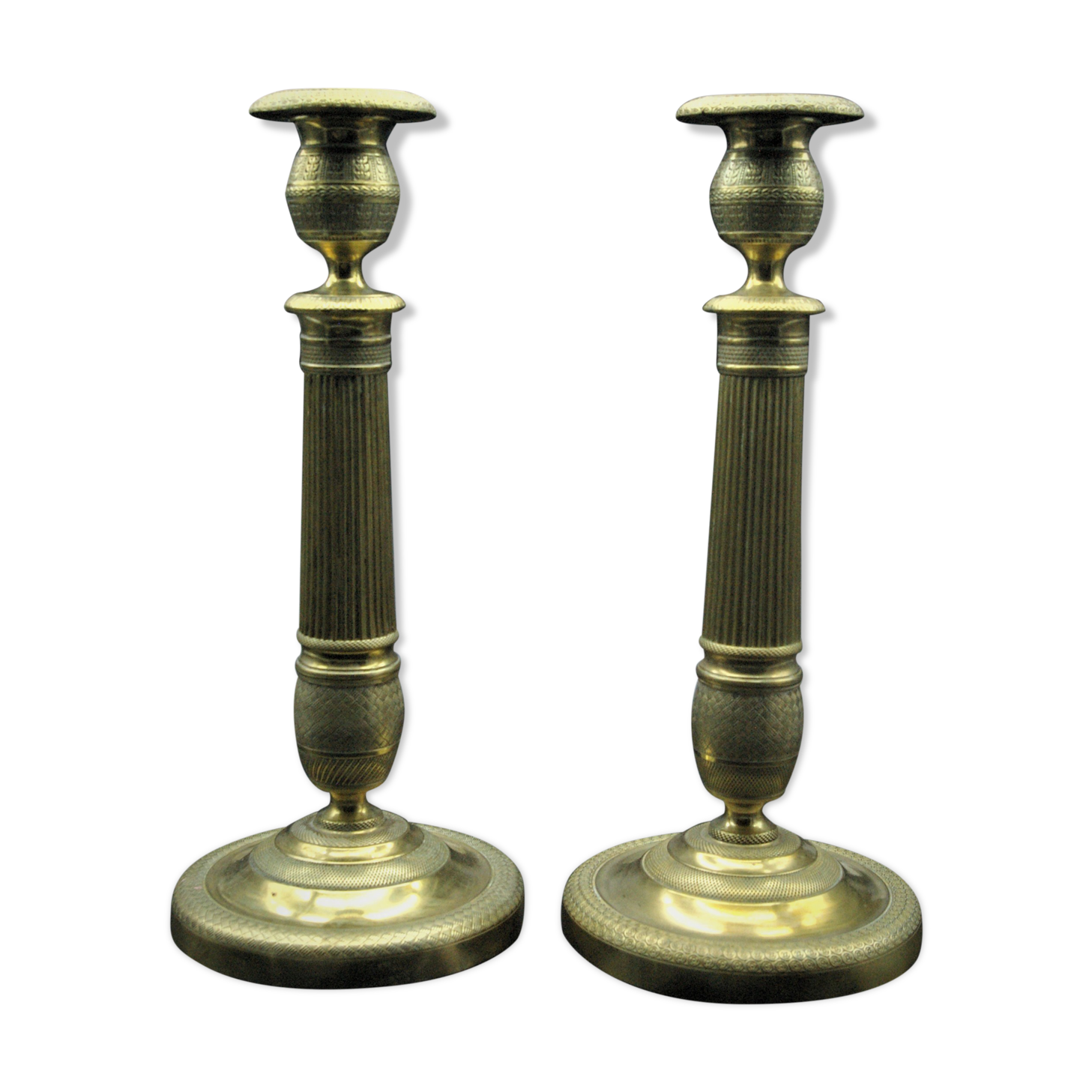 Candleholders in brass