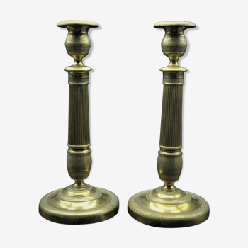 Candleholders in brass