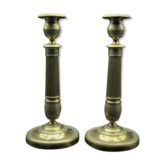Candleholders in brass