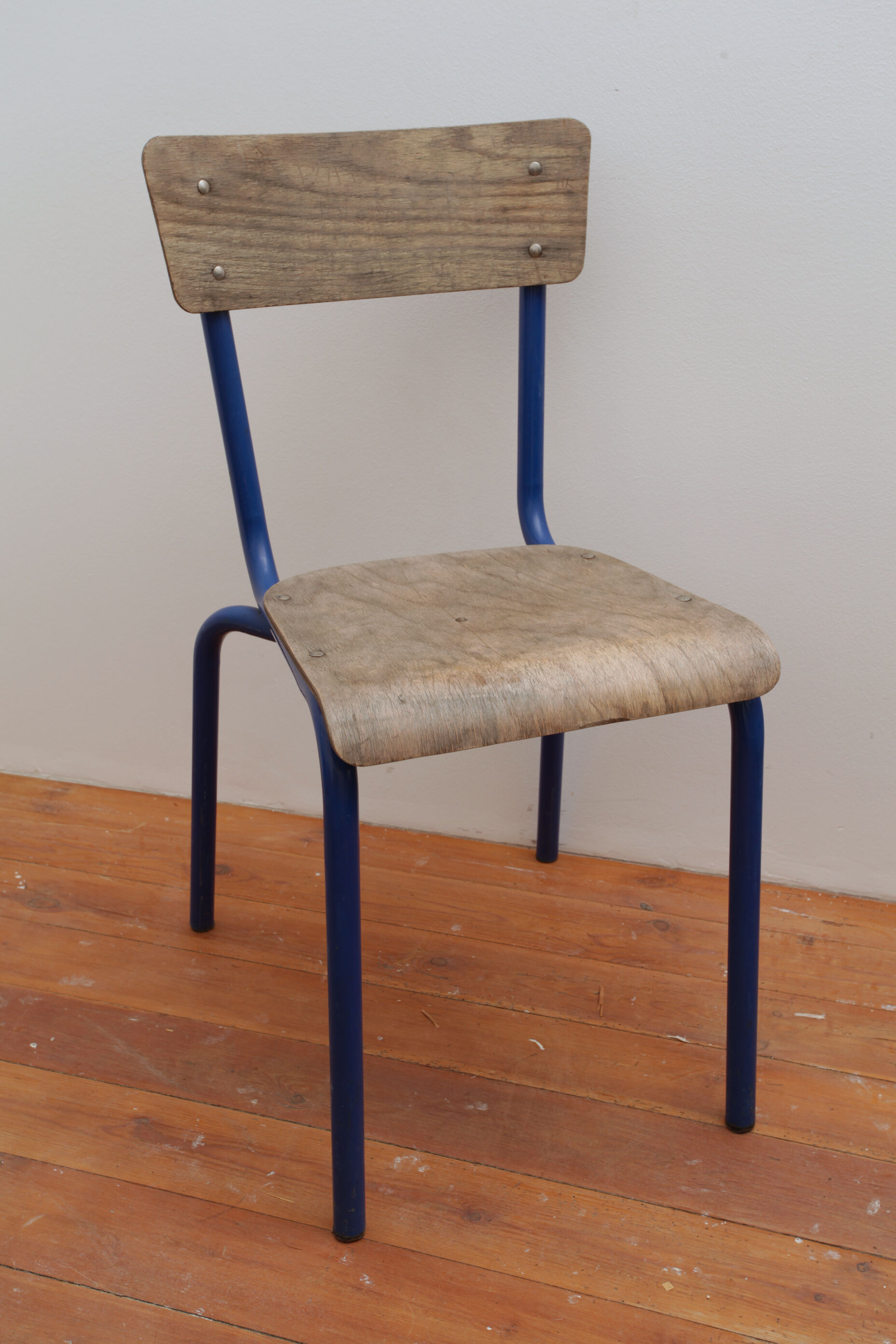 Blue school chair