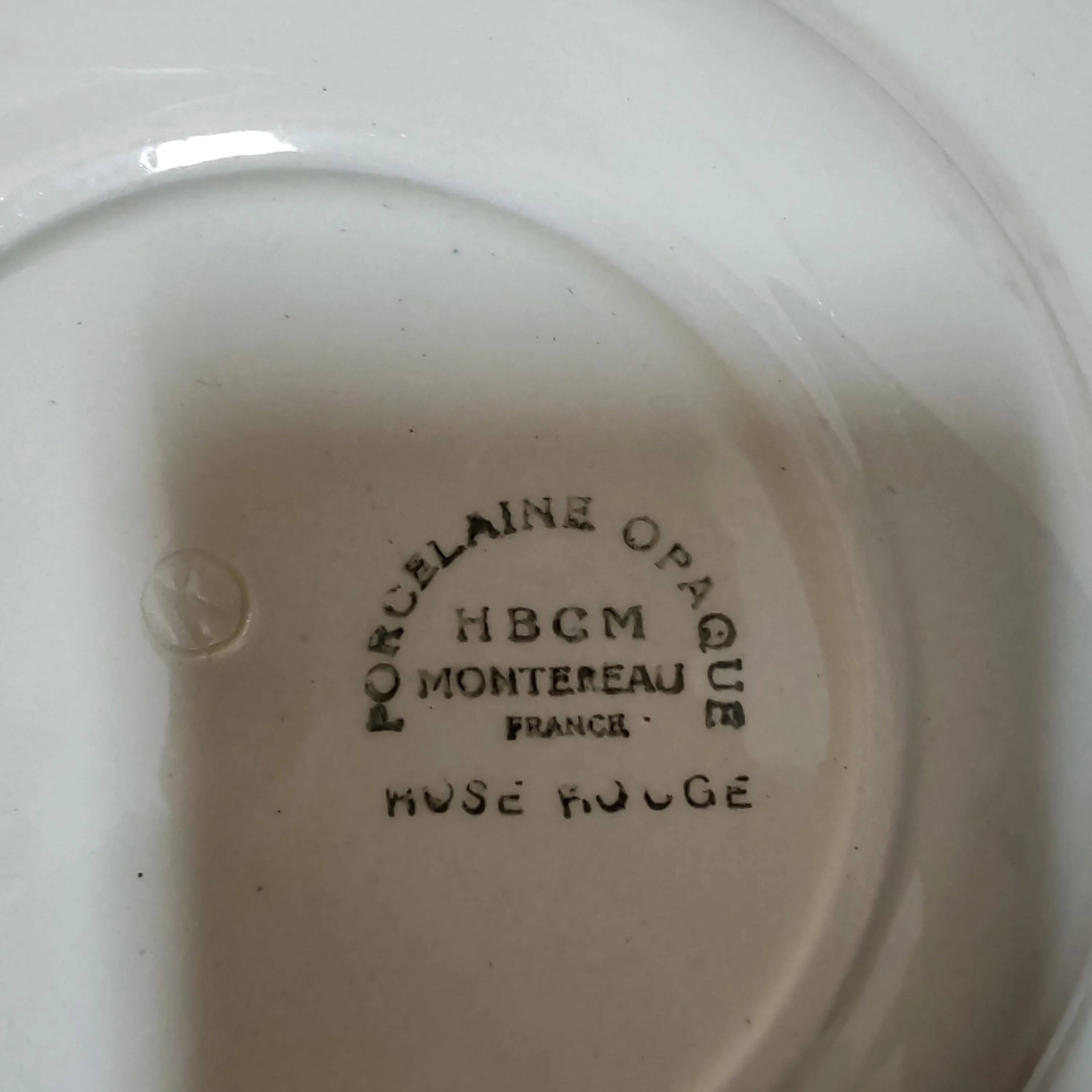 Assiette creuse HBCM Montereau