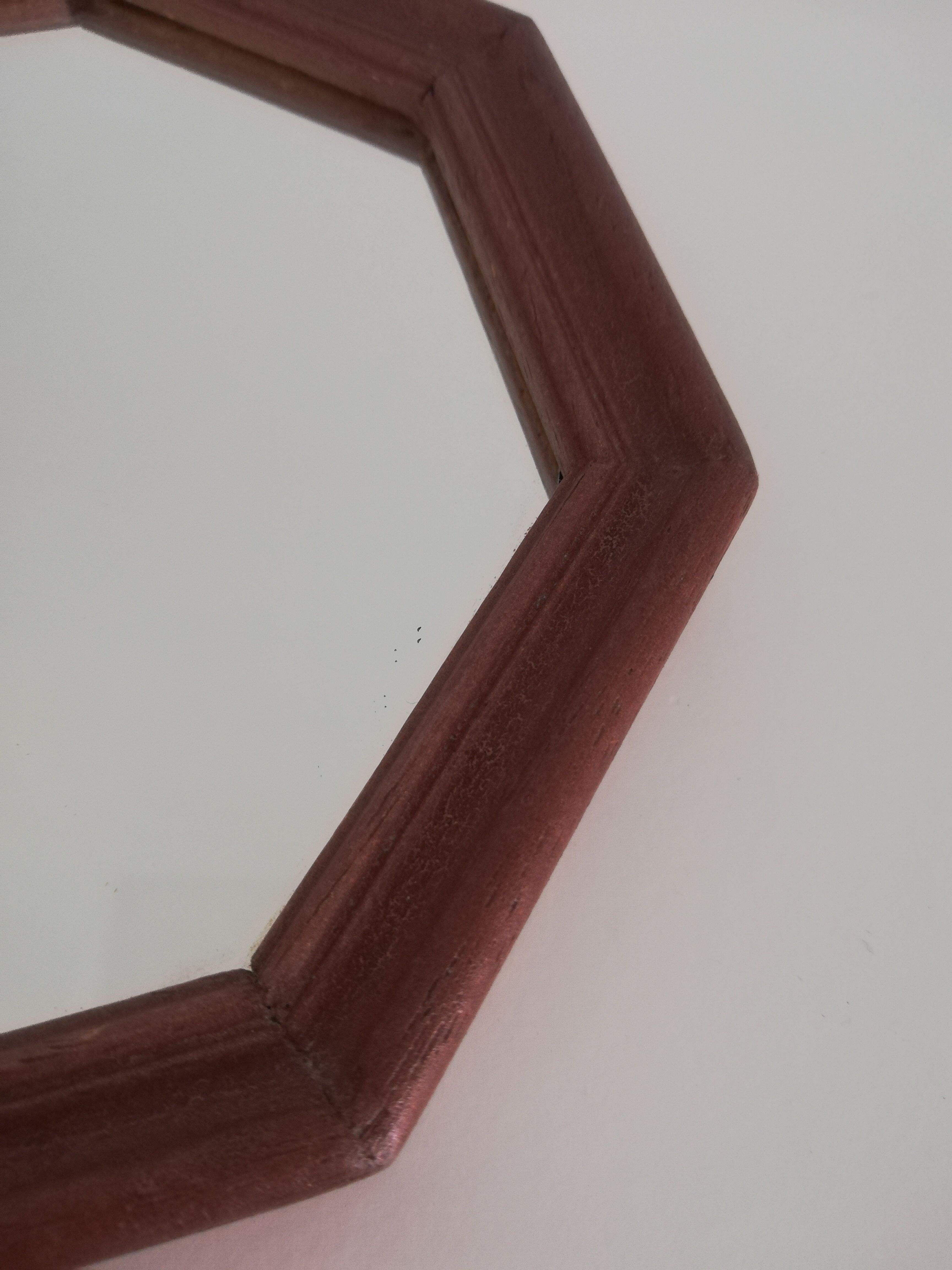 Vintage octagonal mirror