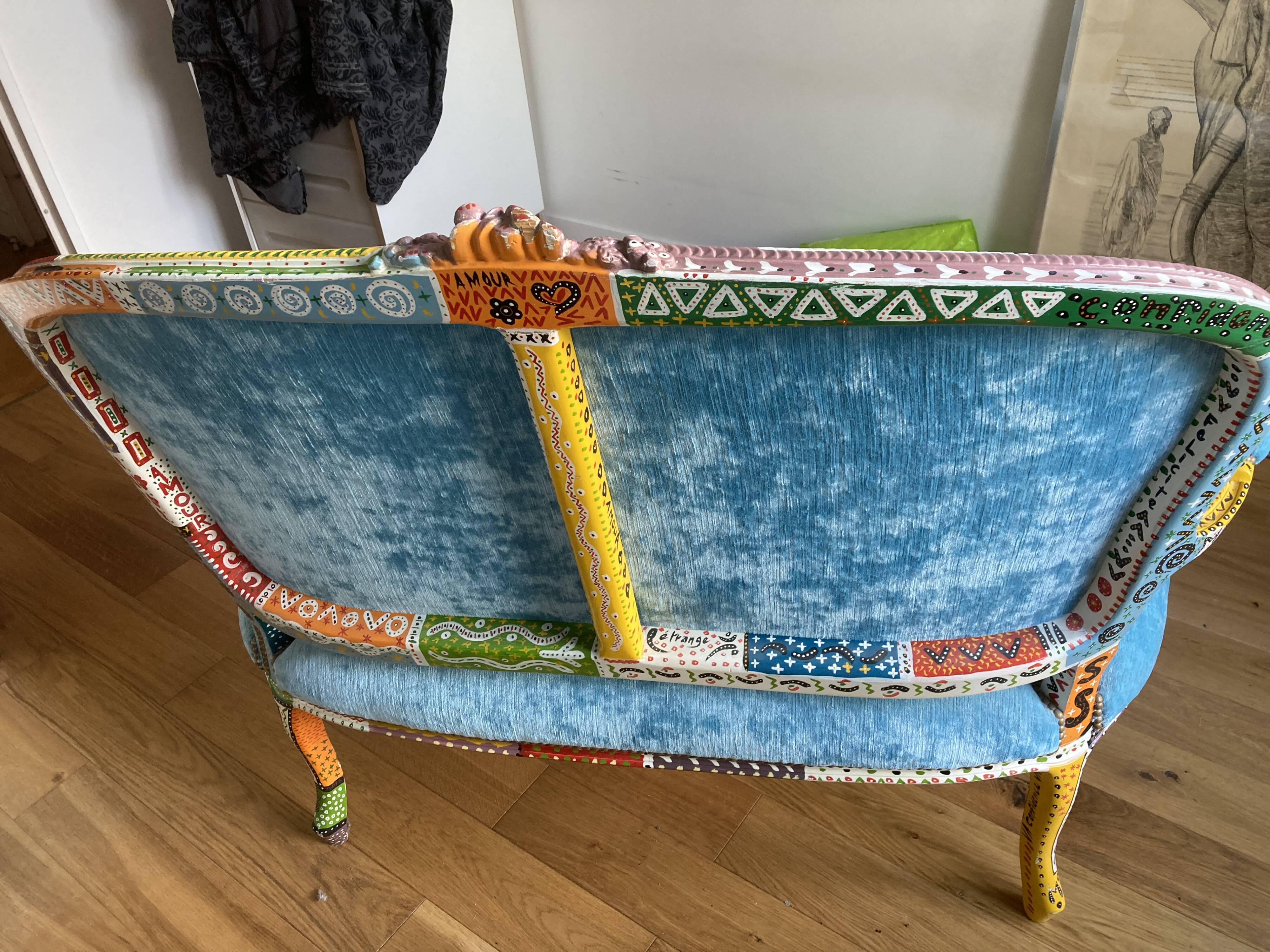 Niki de Saint-Phalle inspired bench