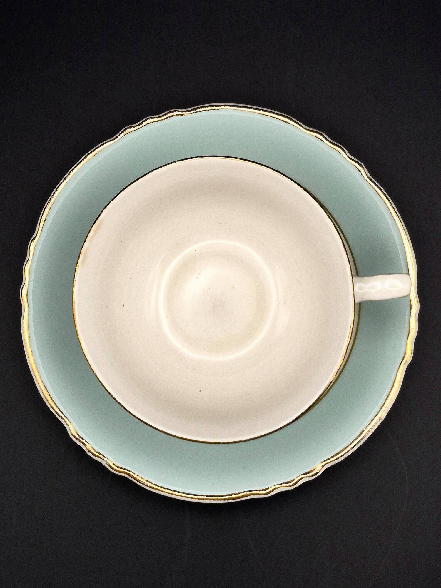 Vintage 4 cup and saucer set Seville Moulin des Loups Orchies