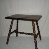 Turned wood coffee table from the 50s and 60s