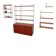 Nisse String shelf in teak, retro vintage style from the 60s-70s.