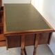 Bureau cuir anglais acajou