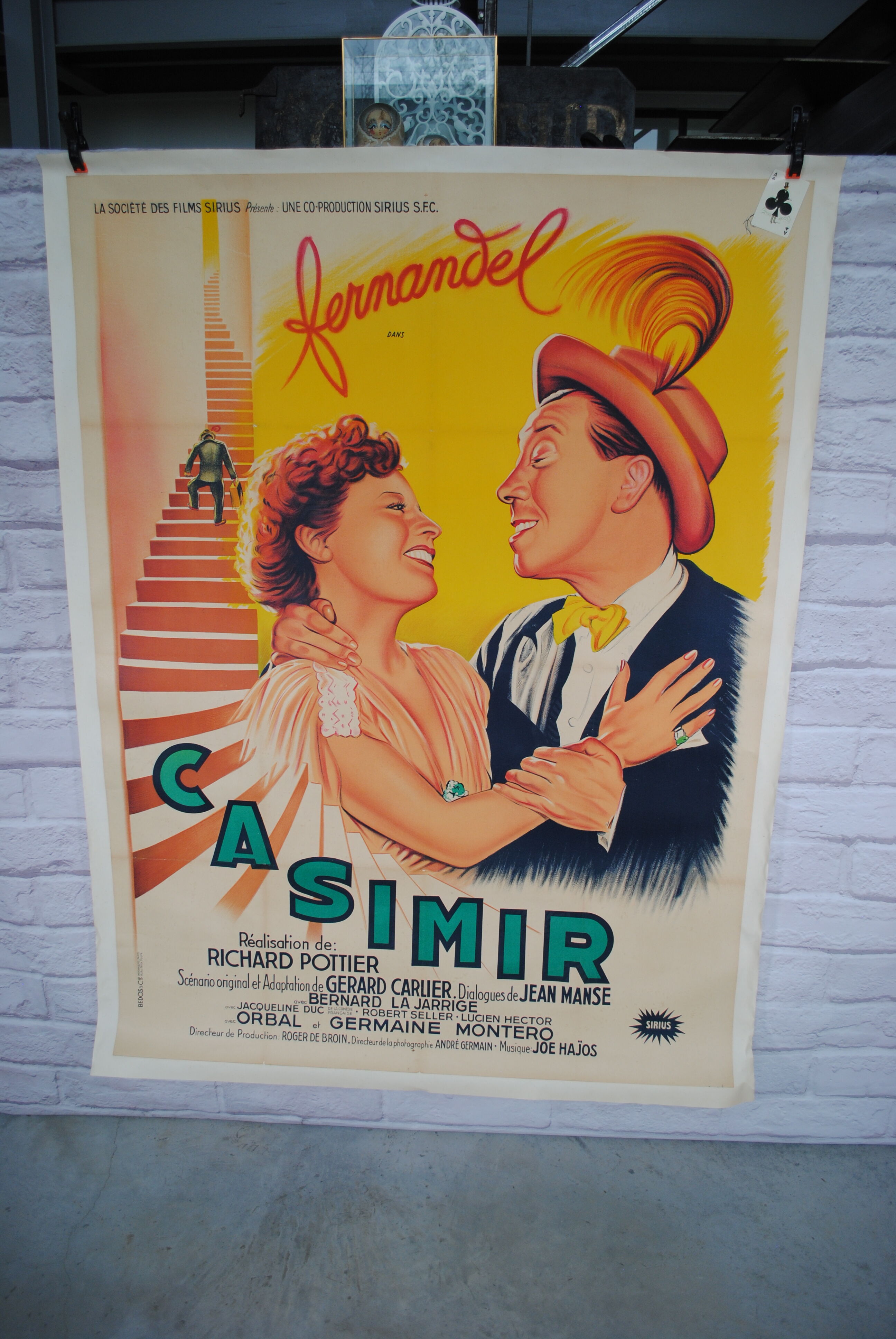 Casimir Fernandel's entoiled cinema poster