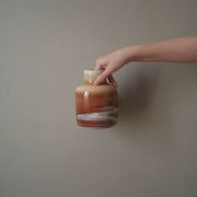 Vase en céramique design contemporain fabrication artisanale forme minimaliste  tons bruns