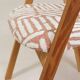 Scandinavian design solid oak dining chairs