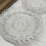 Lot of 3 cut glass trays.