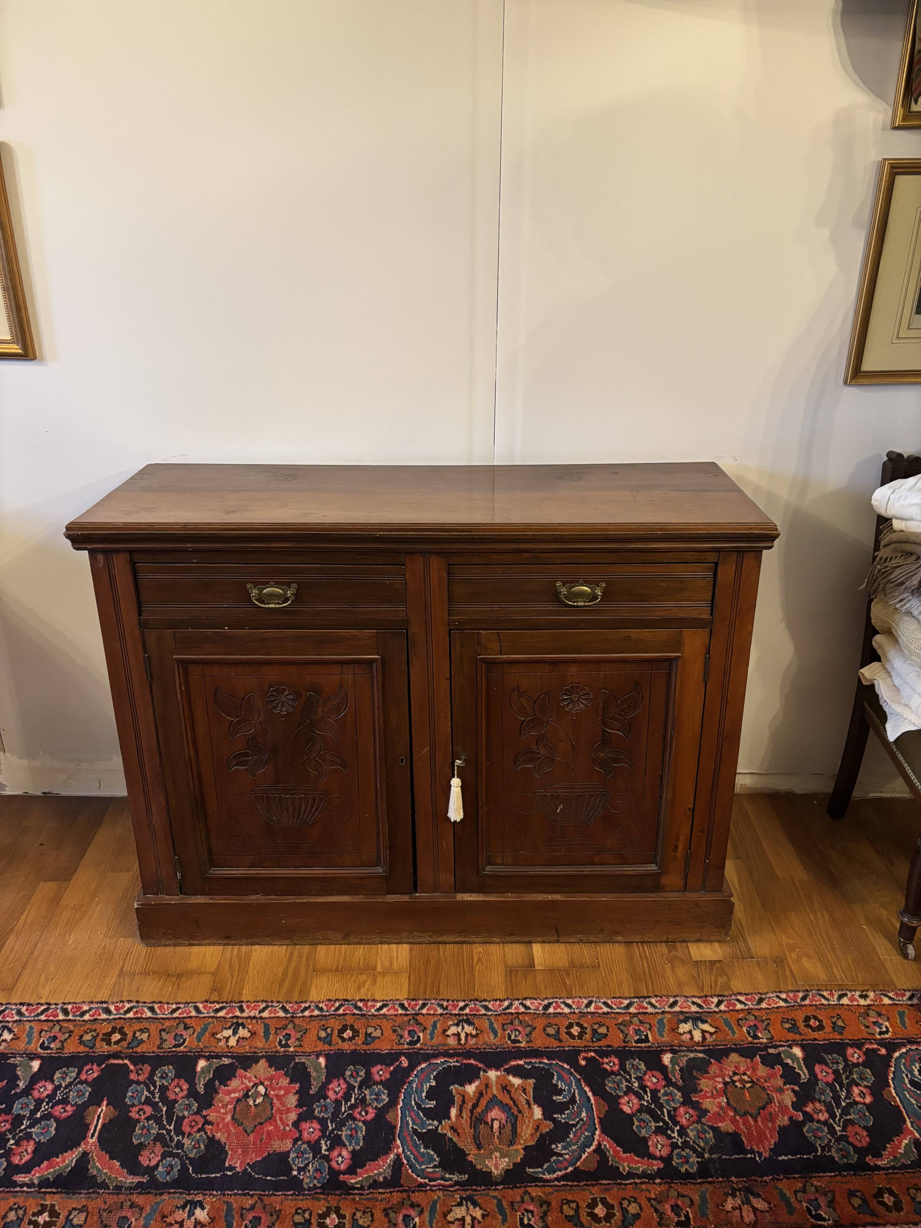 Vintage solid wood sideboard