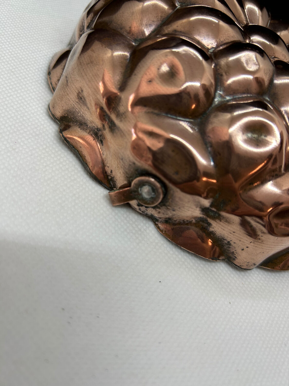 Set of 2 tinned copper cake molds