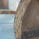 Mesure à grain vintage panier de rangement en bois et fer