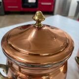 Antique solid tin-plated copper set – French manufacture – Gaillard