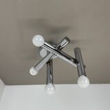 Rare sputnik 'atomic' ceiling light by e.r. nele, temde lights switzerland 1970s