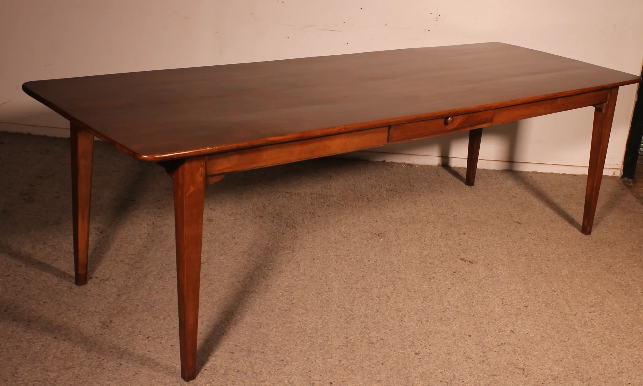 19th Century Cherry Wood Refectory Table, 2.52 metres long