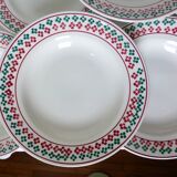 6 vintage soup plates from Céranord St Amand 220505