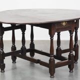 English oak gateleg table