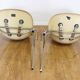 Pair of Eames / Herman Miller DSS model fiberglass chairs