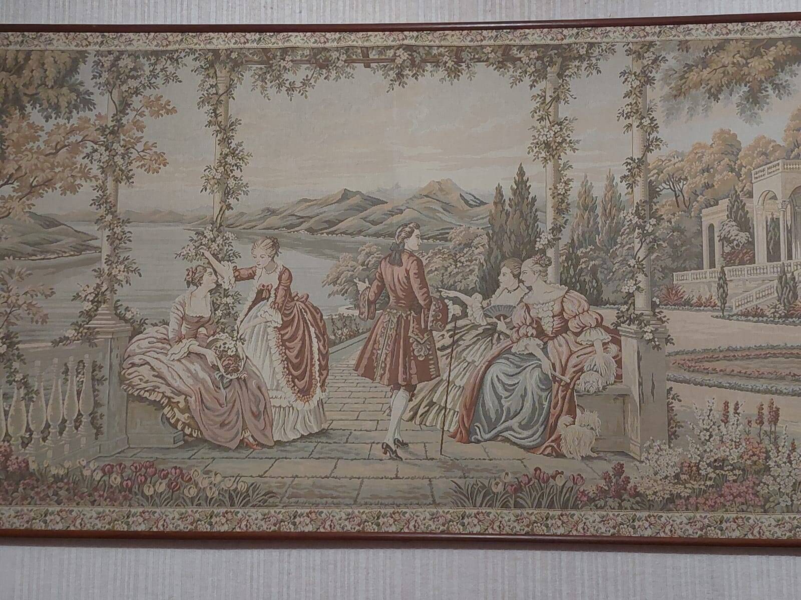 Genuine wall tapestry in the style of Louis XIII, XIV, XV, XVI.