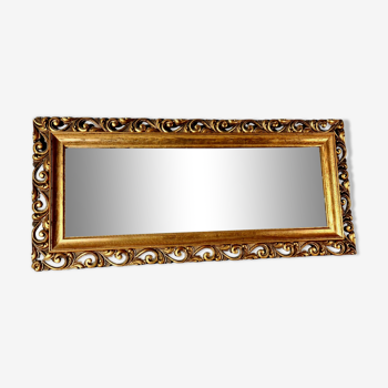 Mirror frame wood gilded stucco 63x29 cm SB