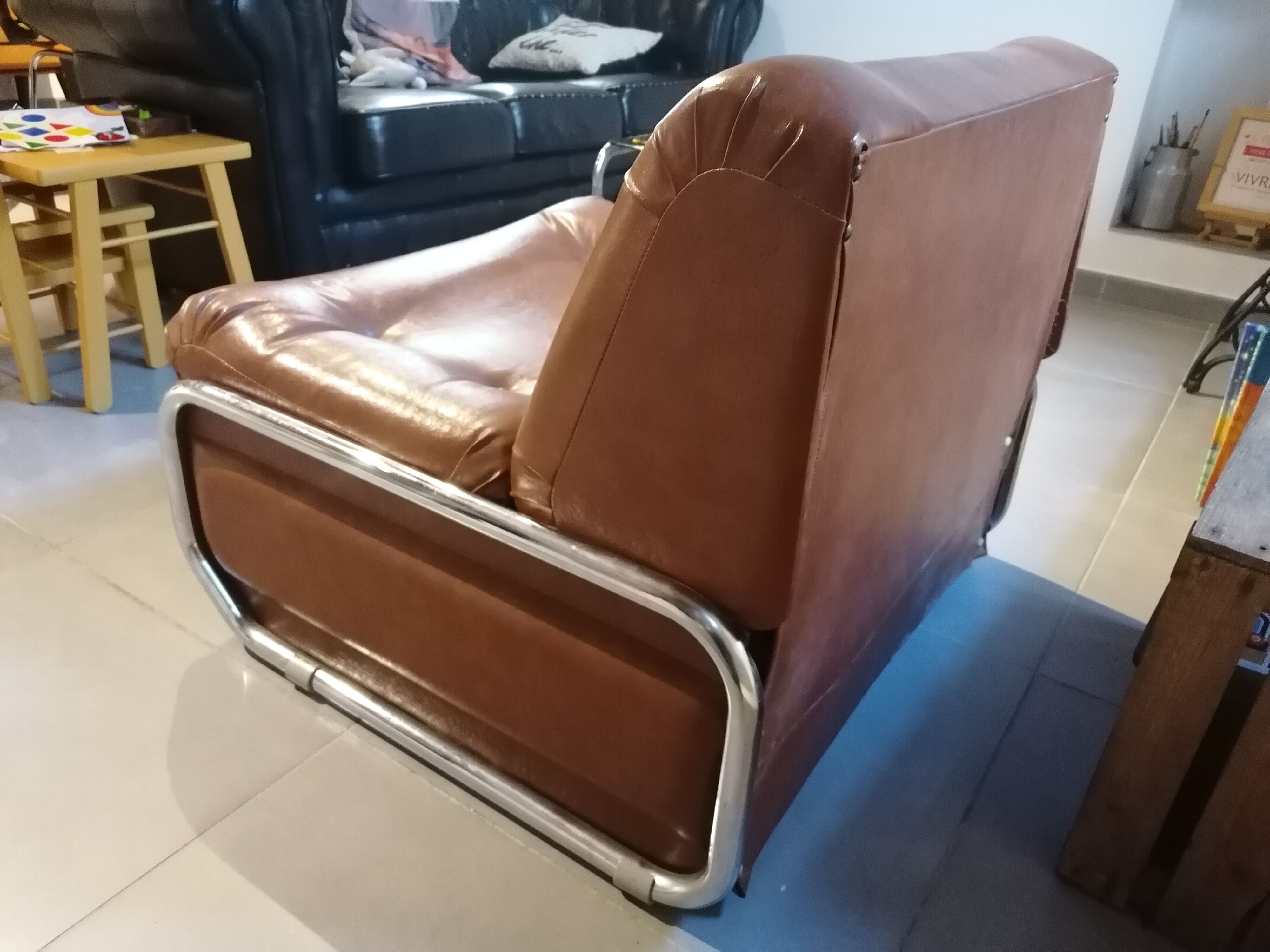 Vintage convertible chair 70