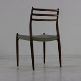 Danish design rosewood dining chairs by Niels Otto Møller for Møller Denmark