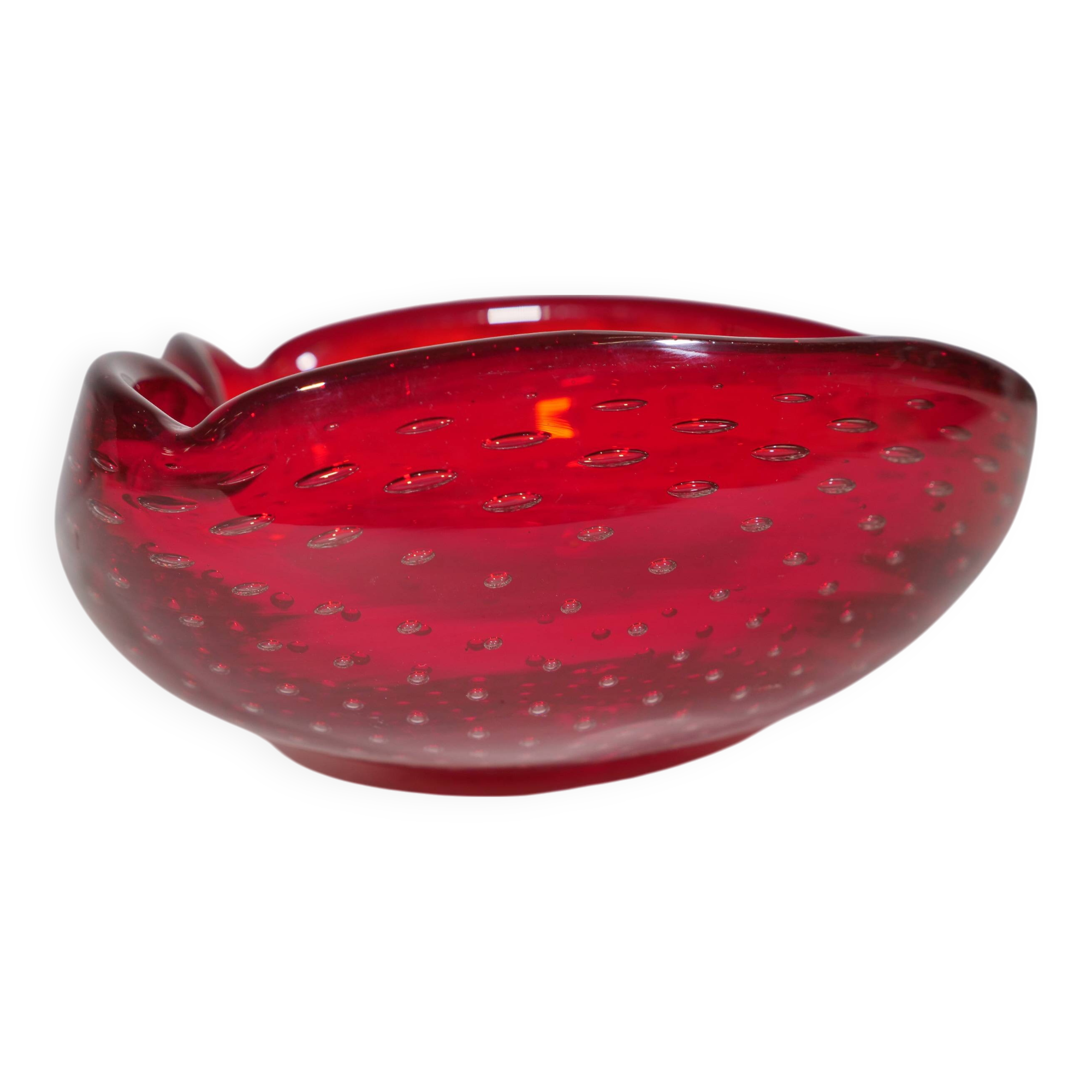 Carlo scarpa venini murano glass bowl