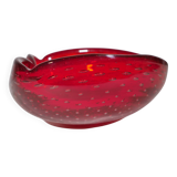 Carlo scarpa venini murano glass bowl