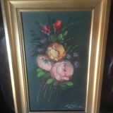 Peinture à l'huile bouquet de fleurs