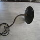 Old outdoor lamp-gooseneck and enamelled sheet metal