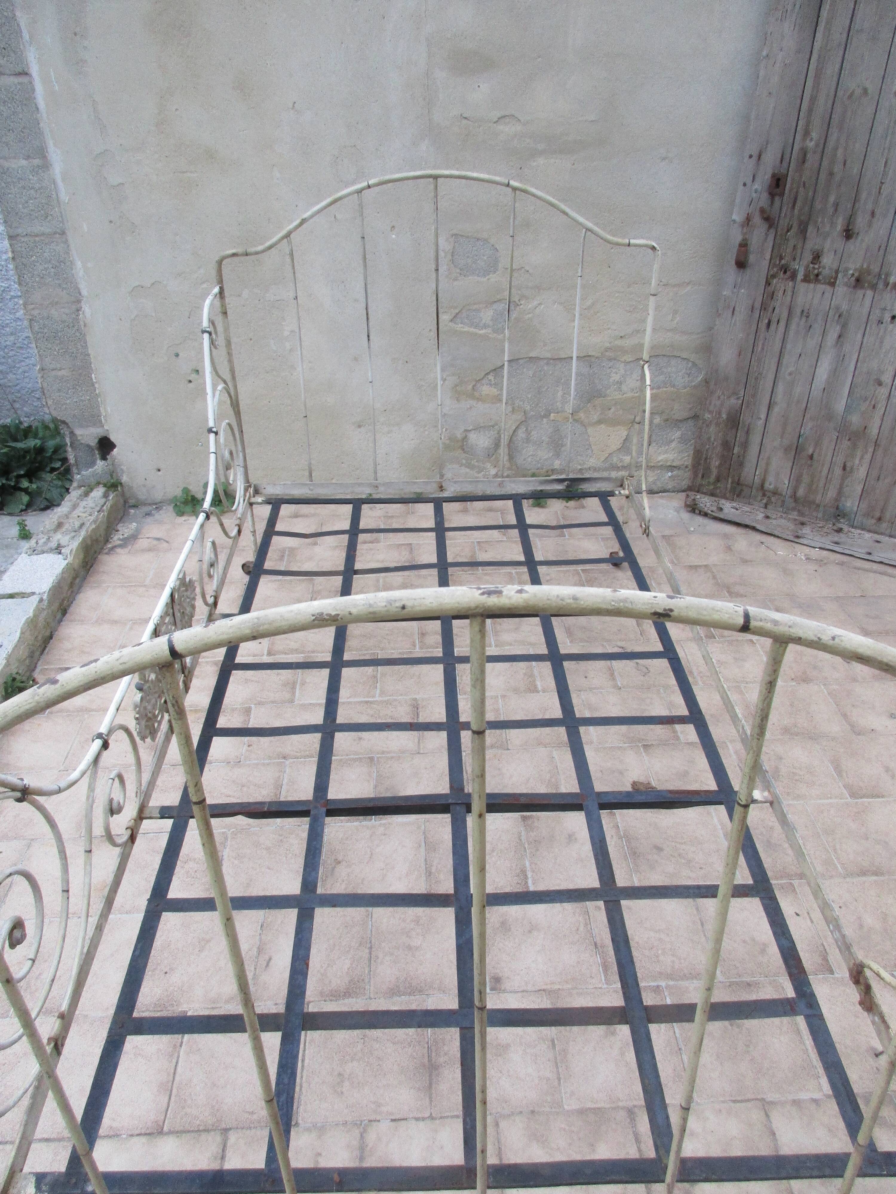 Ancient iron forge bed