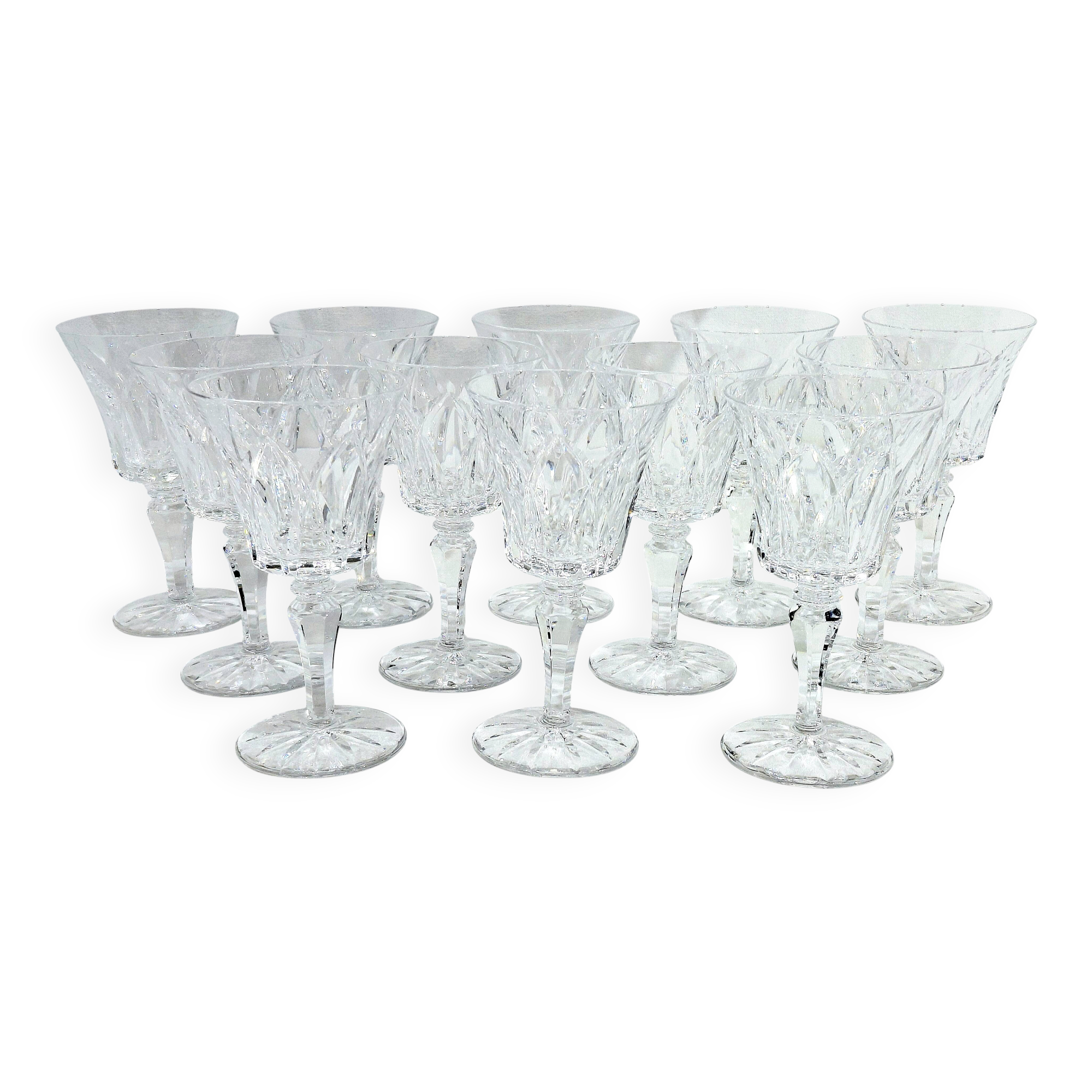 12 white wine glasses St Louis model Camargue