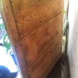 Ancient mirror with moulded frame and bead frieze 59x80cm