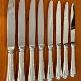Christofle spatours 8 dessert knives 19.5 cm very good condition