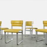 Ensemble de table à manger vintage, 4 chaises à manger Asko « Pulkka », table Ilmari Lappalainen & Pastoe années 60-70