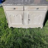 Low sideboard Louis XV patinated