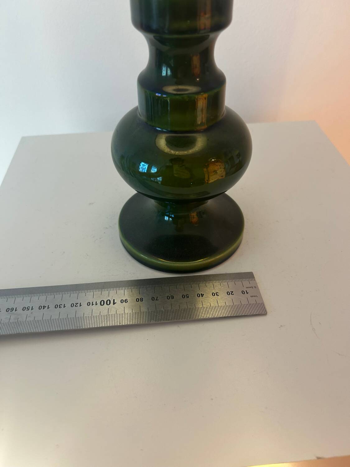 Upcycled accent lamp in Wächtersbach ceramic – rare unique item