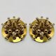 Set of 2 Amazing Golden Sputnik Wall or Flush Lamps by Cosack