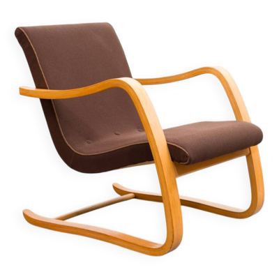 Fauteuil cantilever des années 1950, dans le style d'Alvar Aalto,