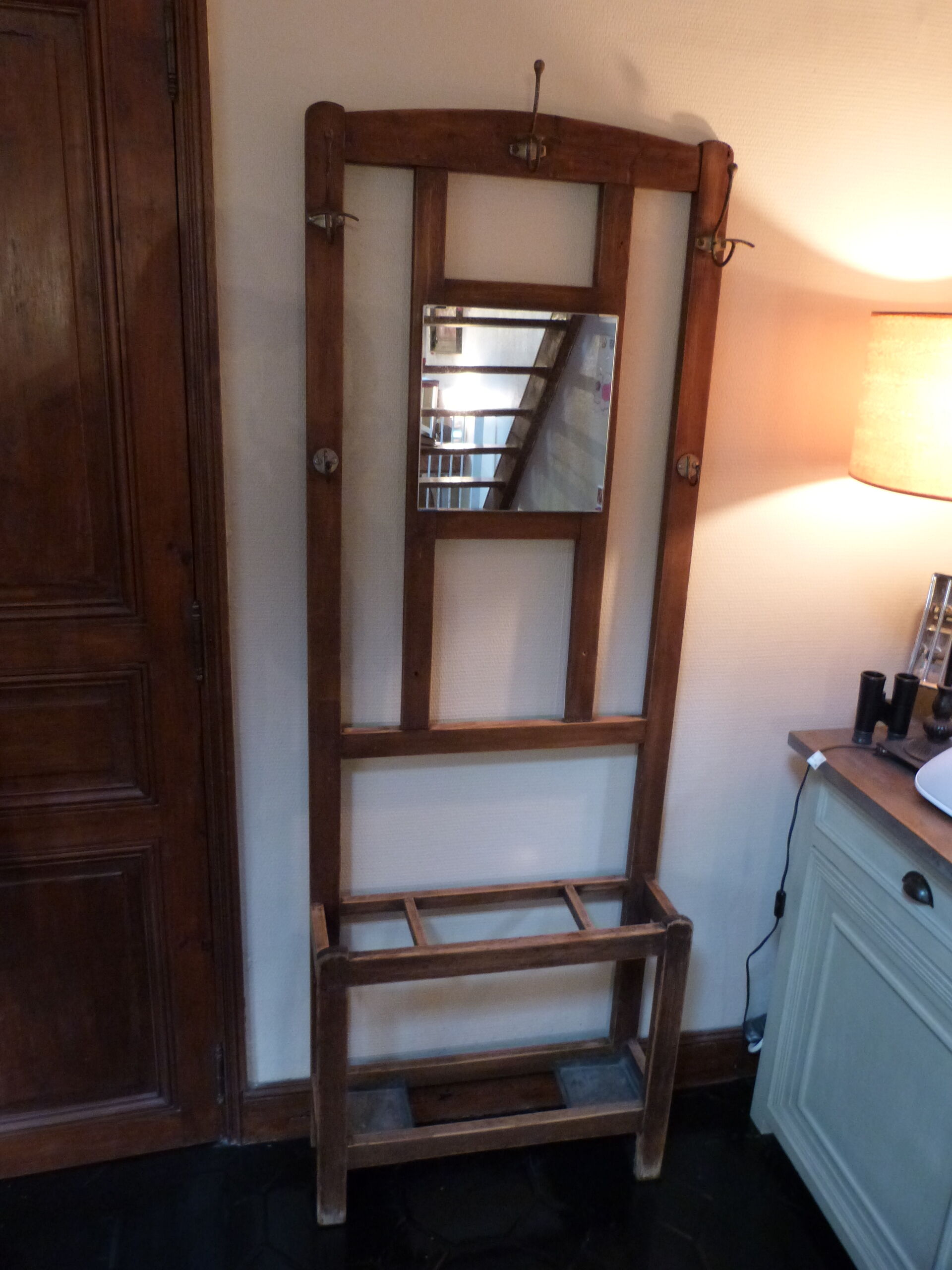 Old wooden coatrack